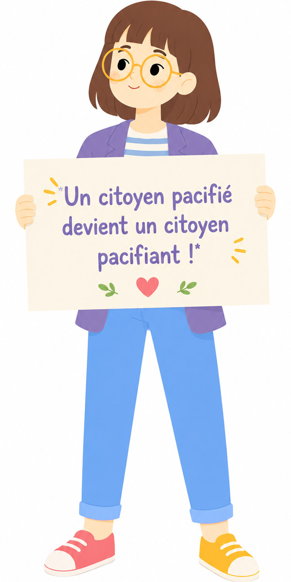 Un citoyen pacifié devient un citoyen pacifiant !