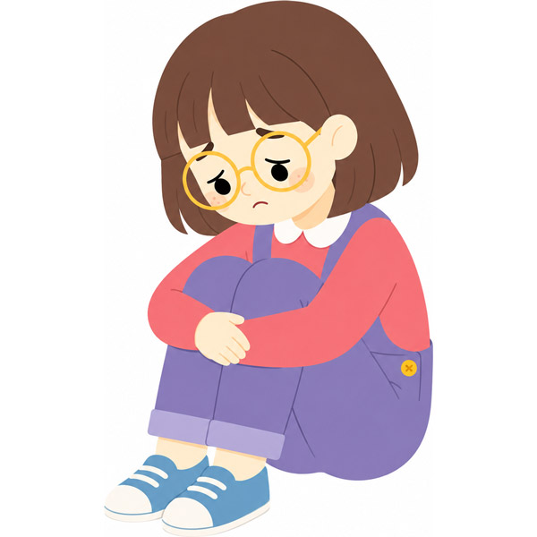 Amandine triste